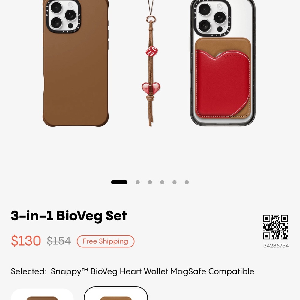 Snap BioVeg Phone Case Set - Brown and Red